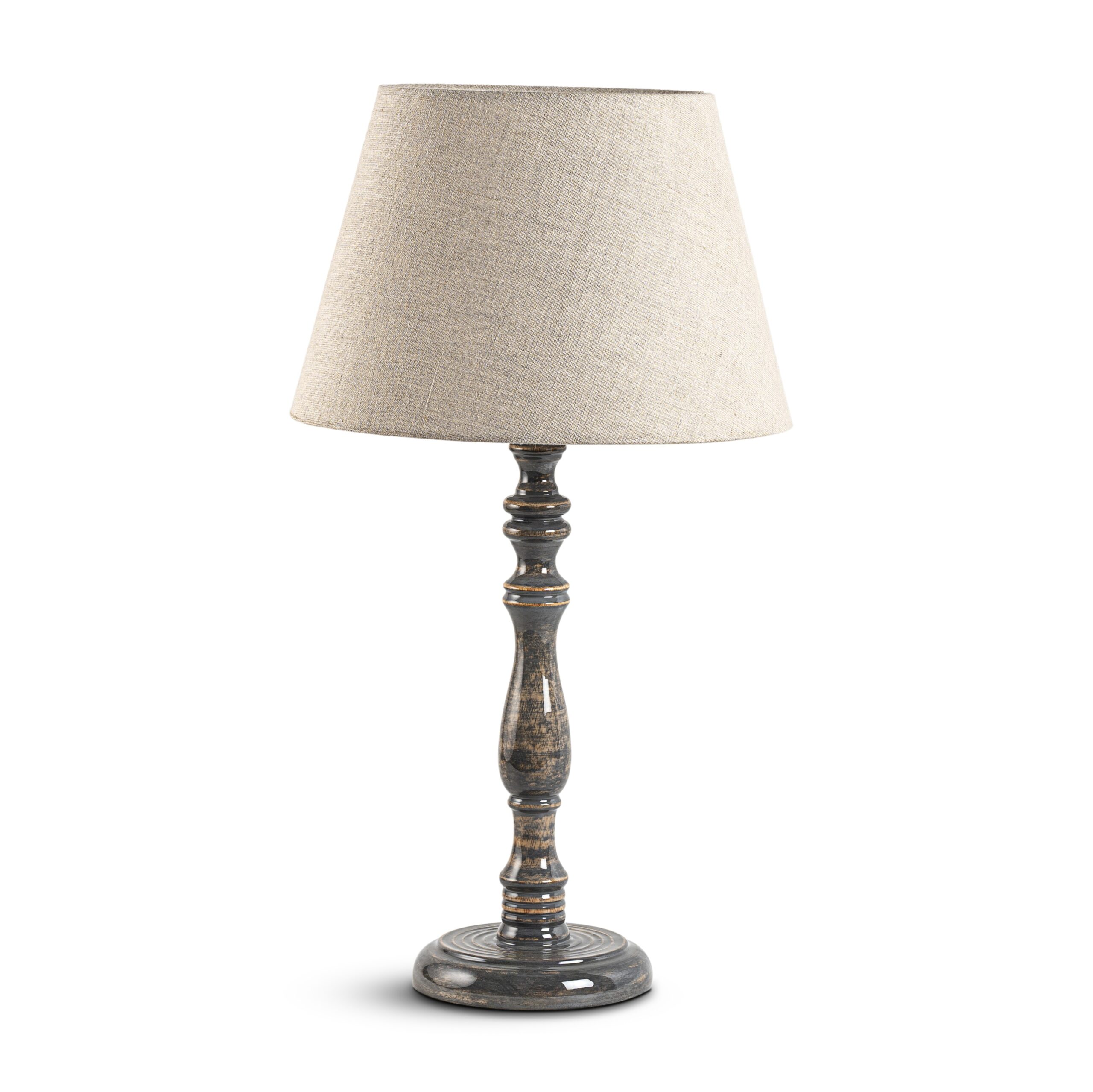Large Grey Wash Table Lamp