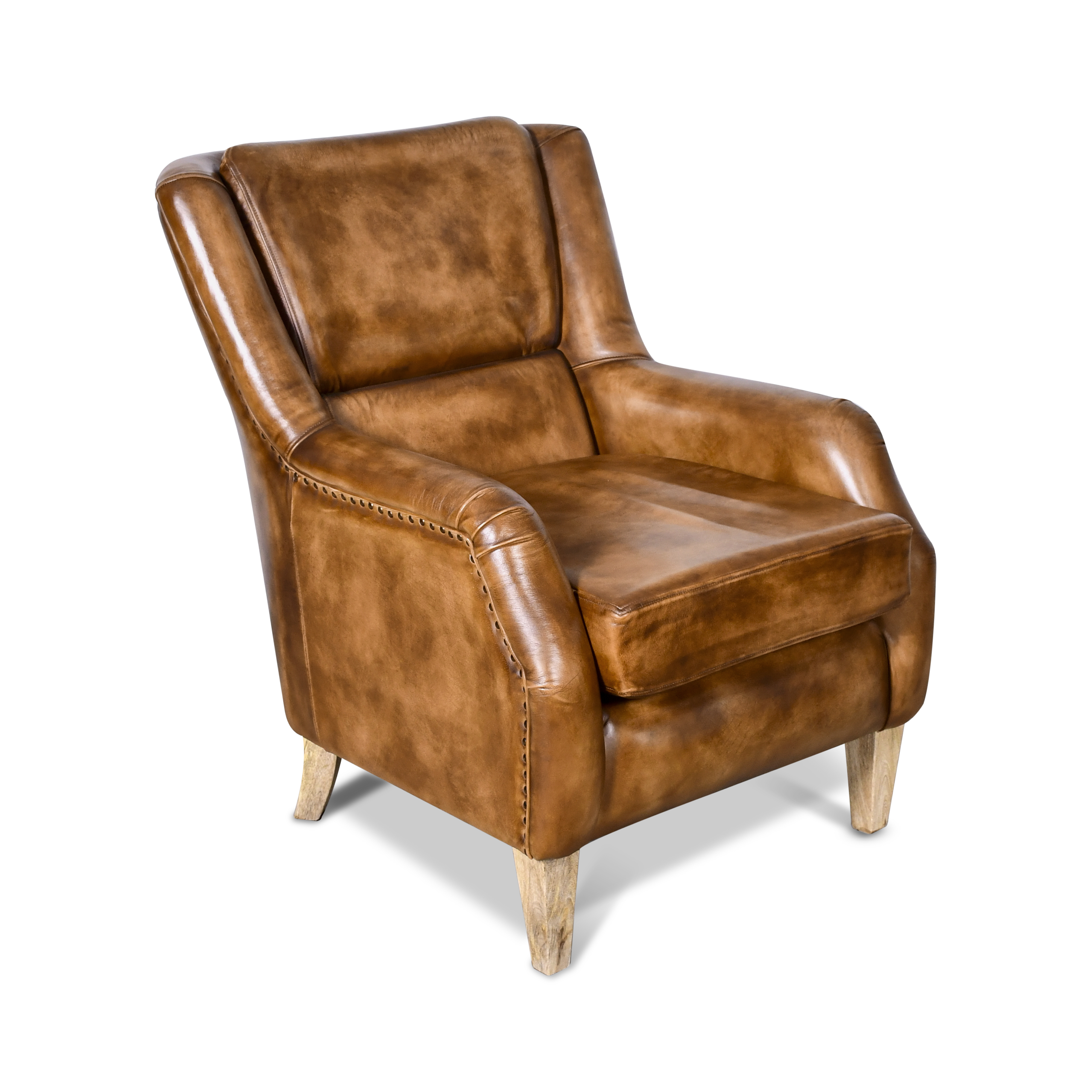 Genuine Leather Arm Chair