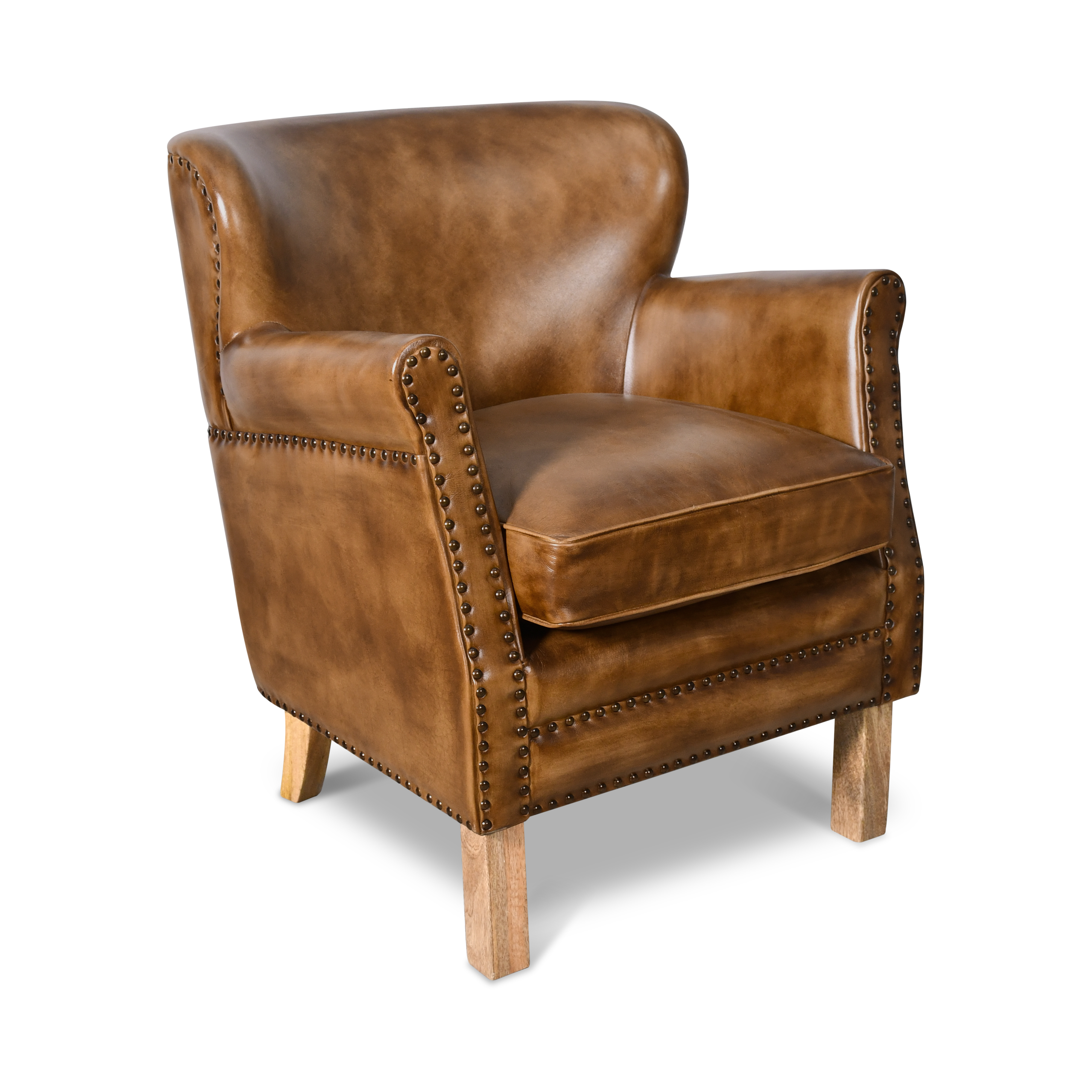 Genuine Leather Arm Chair
