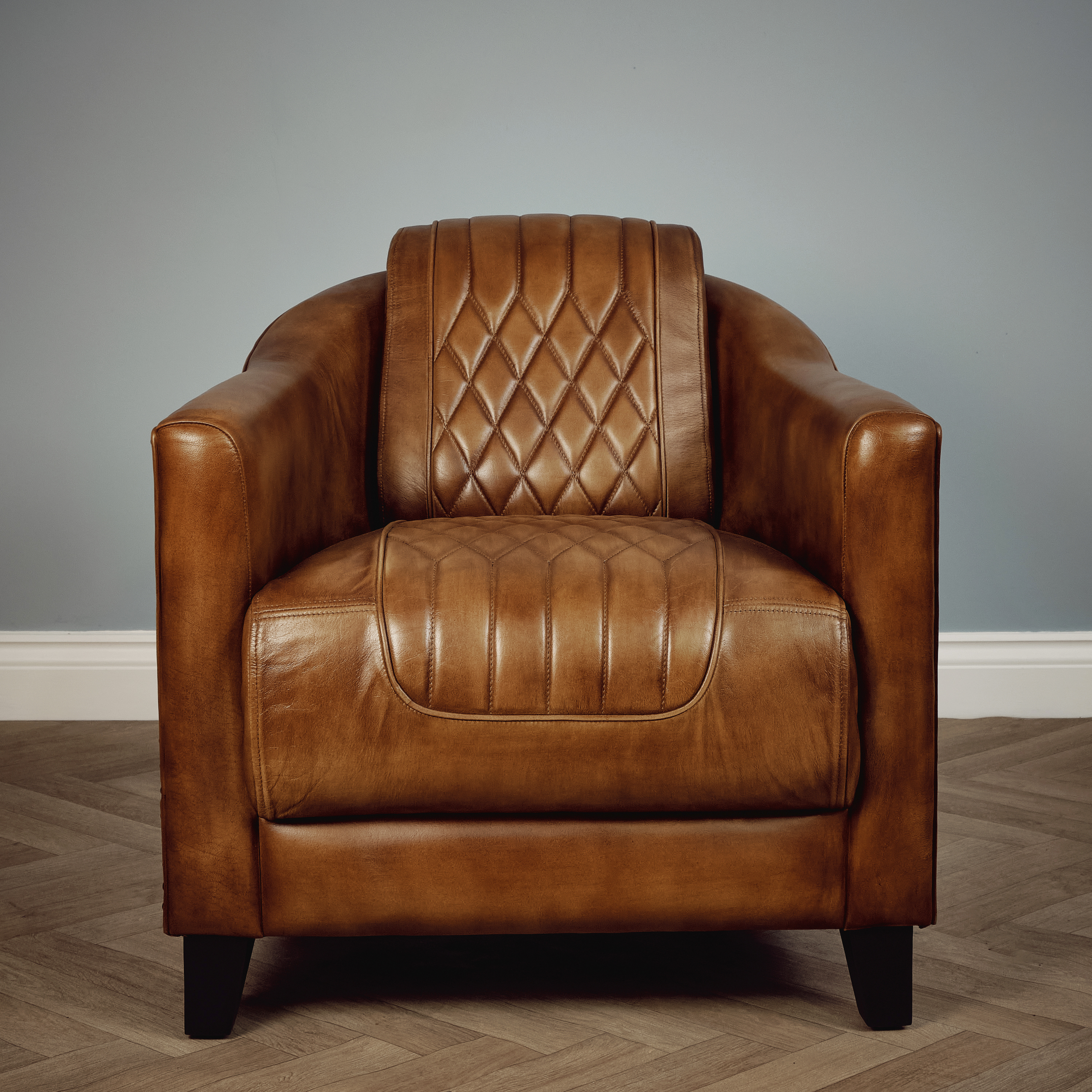 Genuine Leather Arm Chair