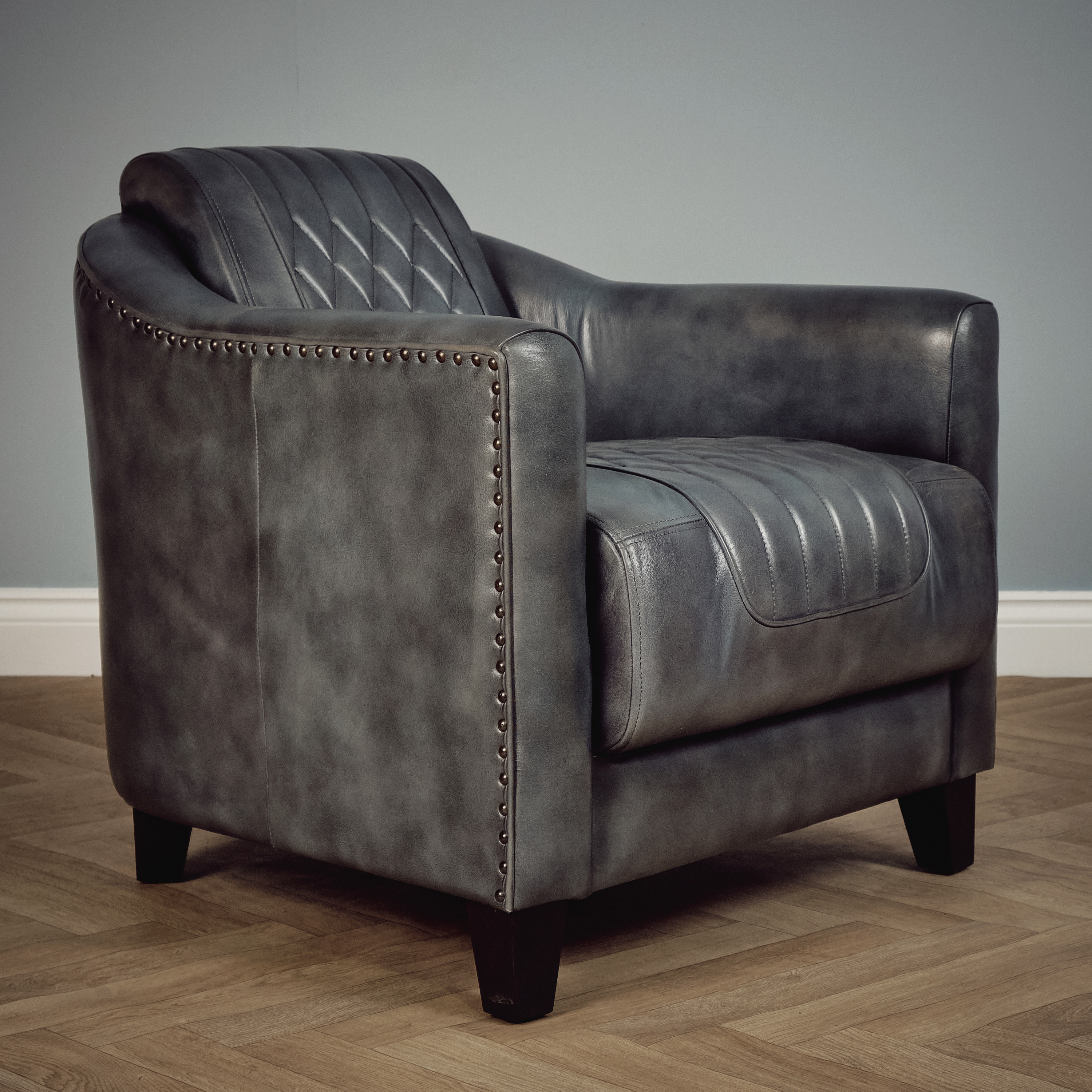 Genuine Leather Arm Chair