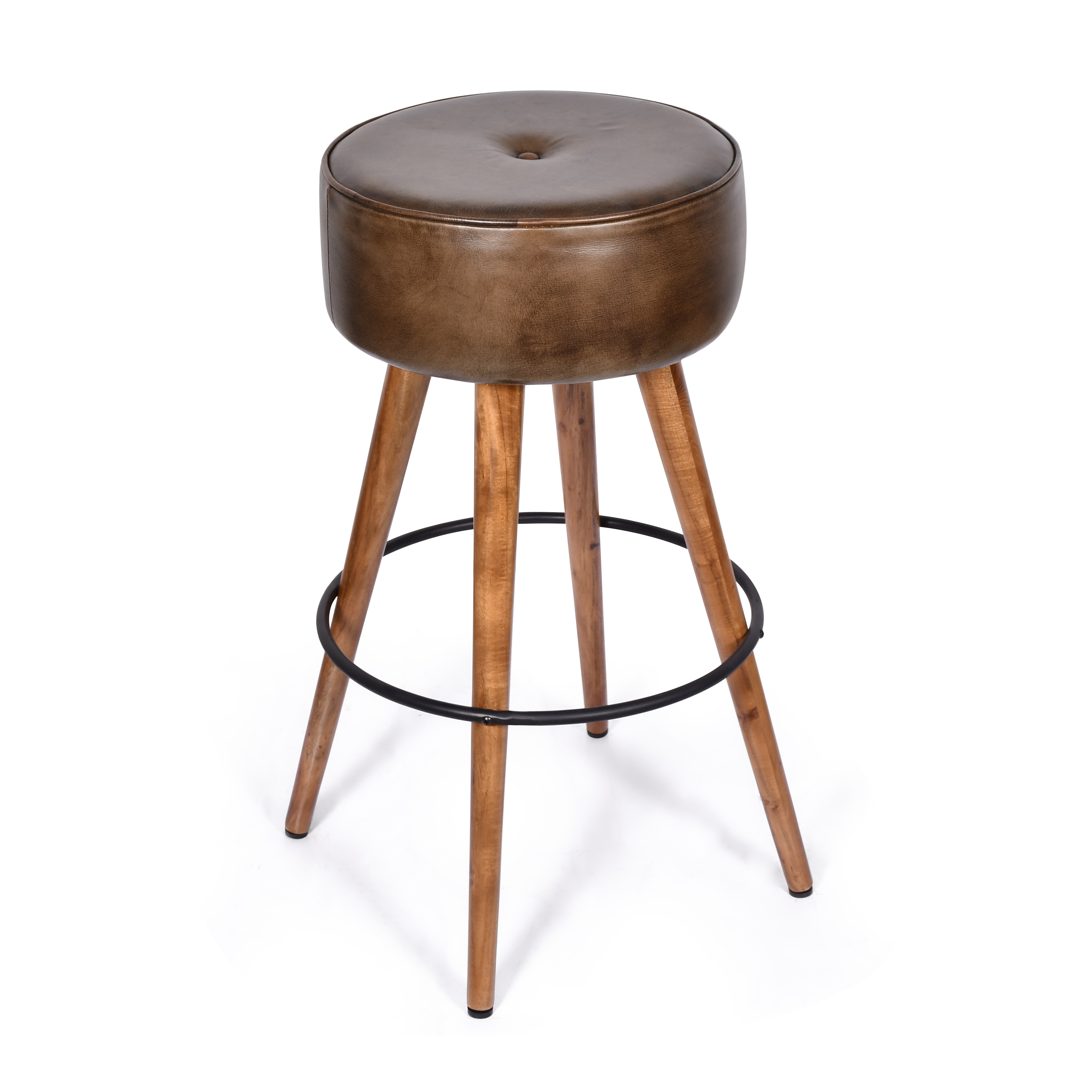 Genuine Leather Bar Stool