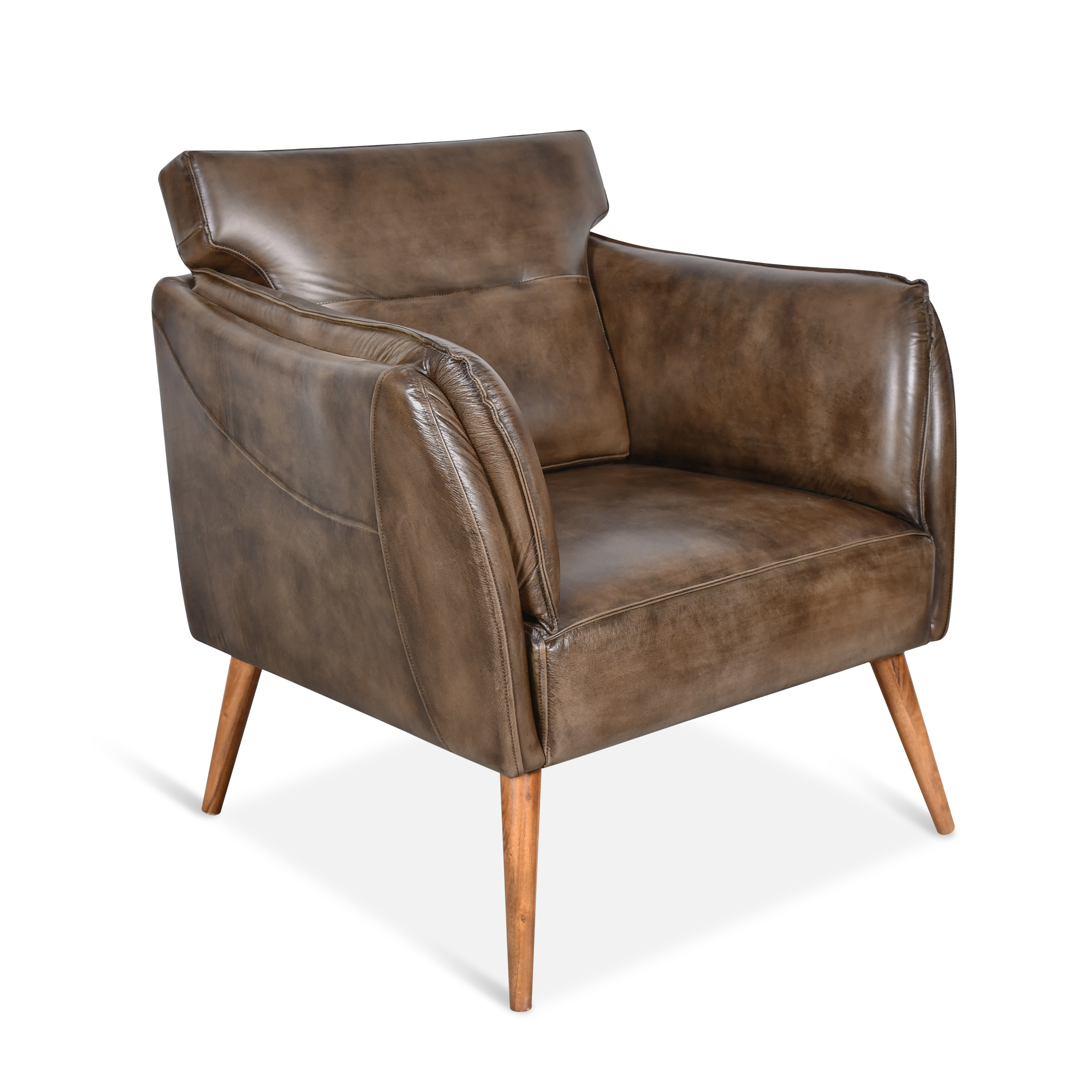 Genuine Leather Arm Chair